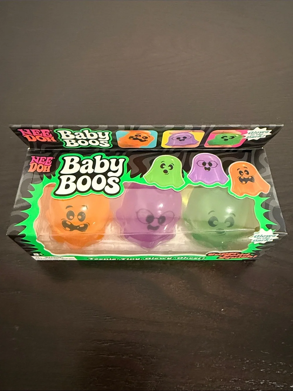 NeeDoh Glow-In-The-Dark Baby Boos Squishy Toy Set